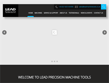 Tablet Screenshot of leadmachinetools.co.uk